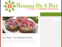 Tablet Screenshot of mommaonadiet.com